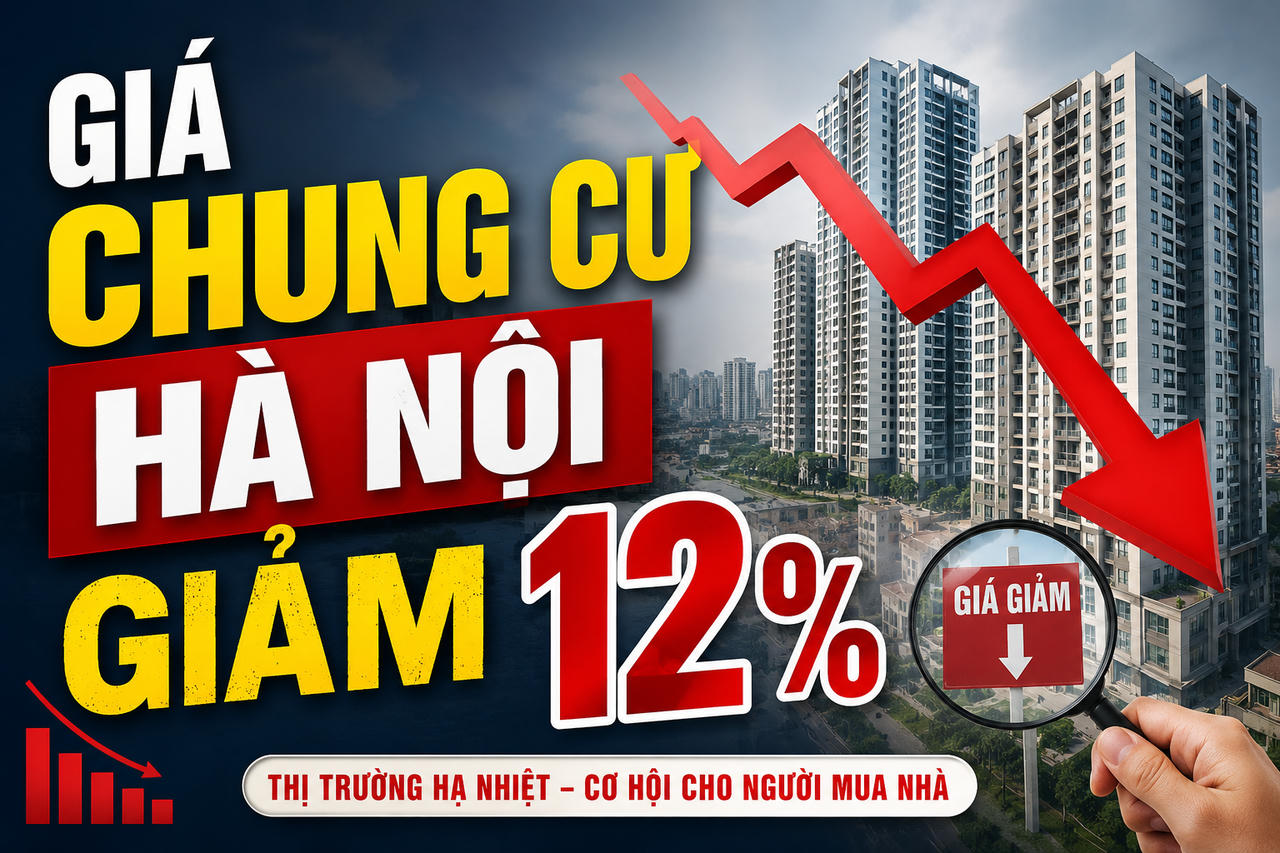Giá chung cư Hà Nội đã giảm 12%