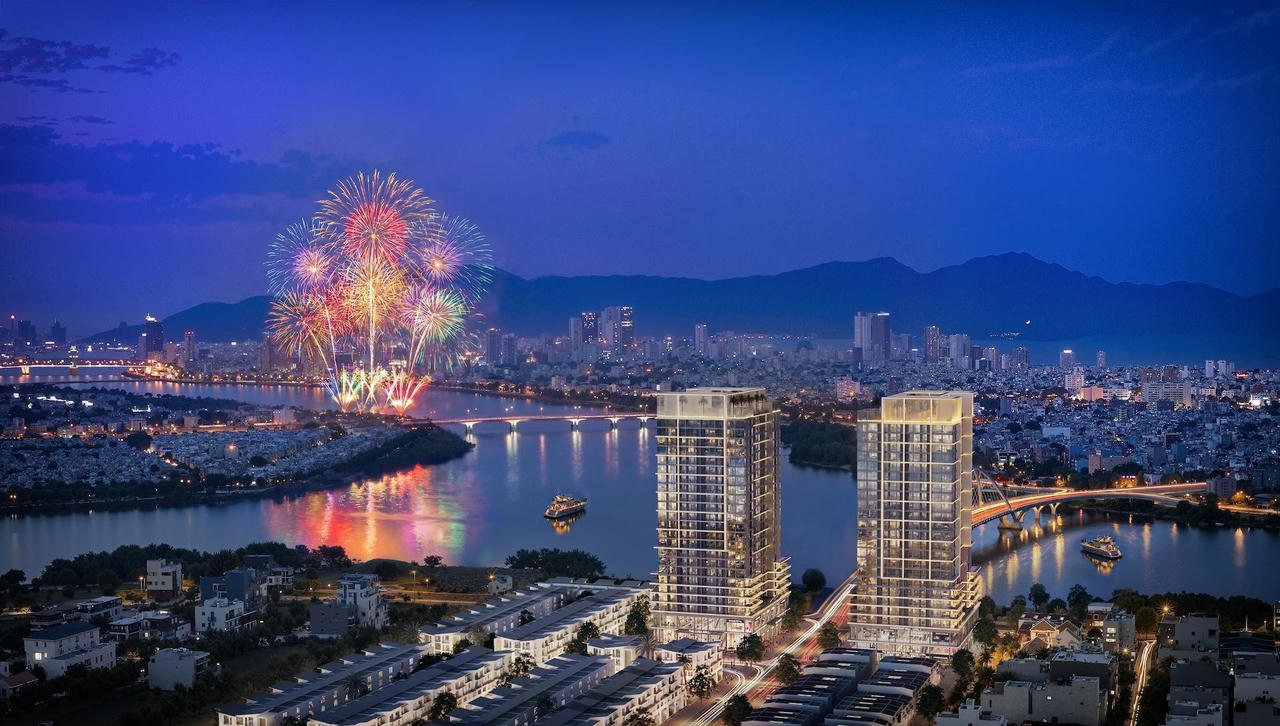 Bữa tiệc ánh sáng DIFF thu trọn trong tầm mắt chủ nhân tinh hoa S-Light Tower. Ảnh: Sun Property.