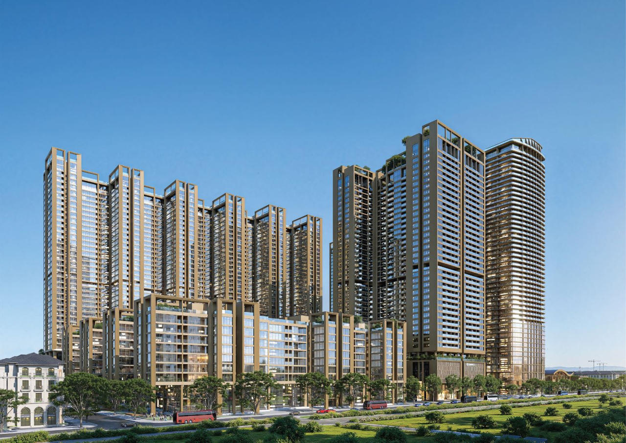 Dự án cung cấp ra thị trường gần 8000 căn hộ cao cấp cùng bộ sưu tập biệt thự đảo, biệt thự ven hồ và shophouse view sông dọc đại lộ.
