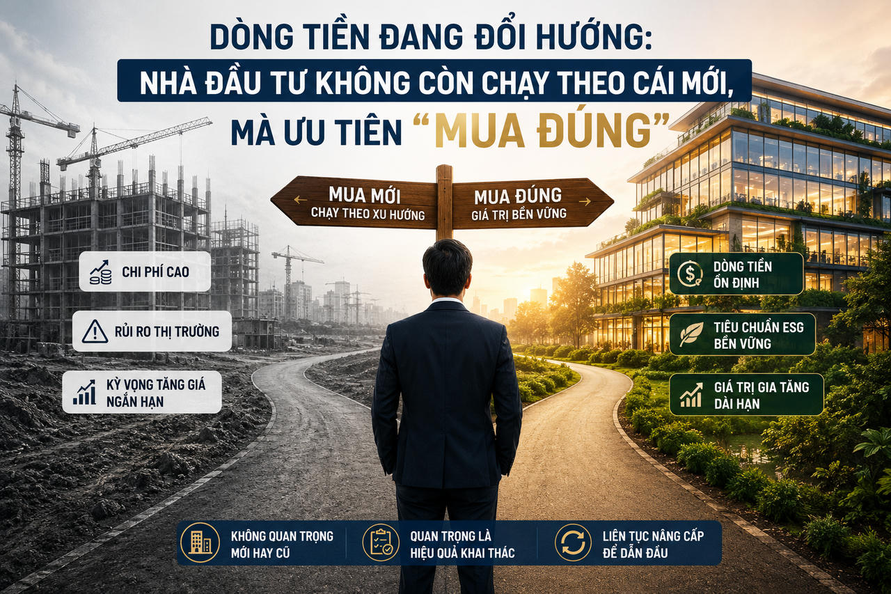 Nhà đầu tư bất động sản không còn “chạy theo cái mới” mà ưu tiên “mua đúng”