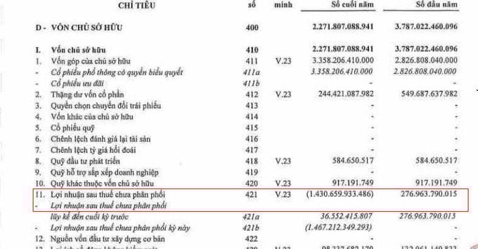 Lợi nhuận sau thuế 2024 Tracodi sau kiểm toán âm tới 1.430 tỷ đồng.