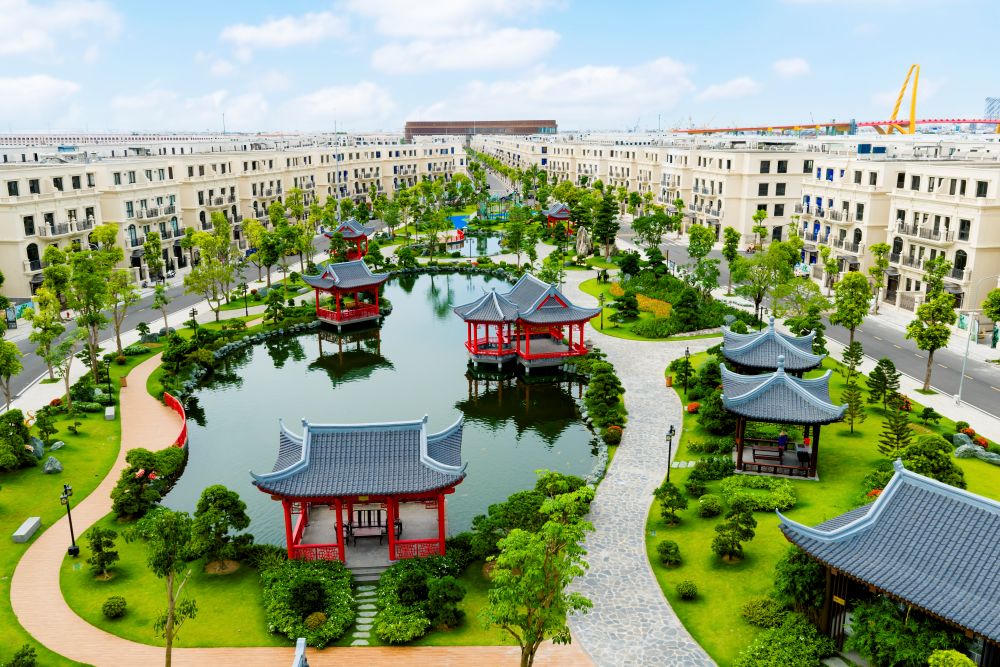 Khu Đảo Vua với Ngự hoa viên và những không gian xanh của vườn riêng sau nhà