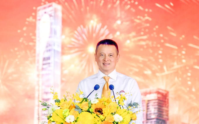 ông Đặng Minh Trường, Chủ tịch Hội đồng quản trị Tập đoàn Sun Group phát biểu tại biểu lễ