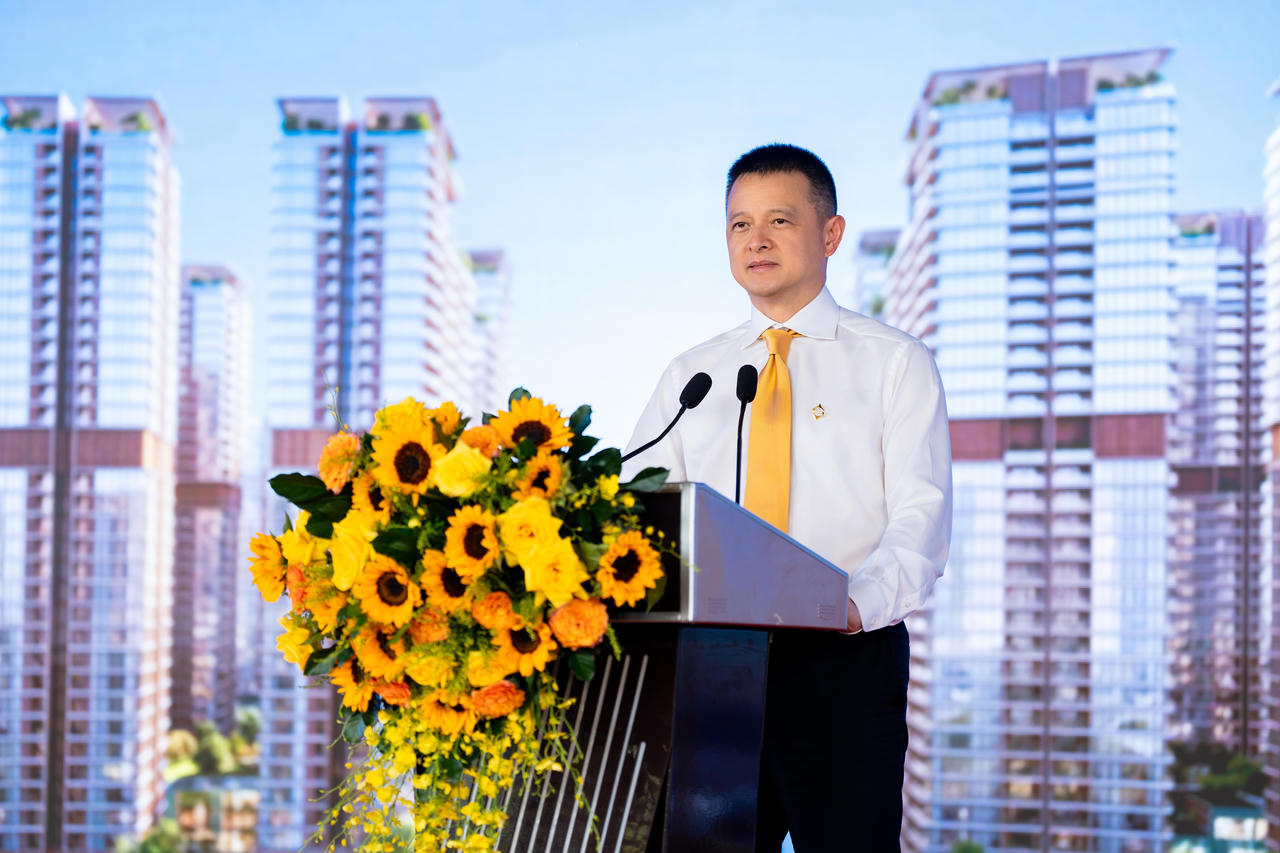 Ông Đặng Minh Trường, Chủ tịch HĐQT Tập đoàn Sun Group, phát biểu tại Lễ khởi động.
