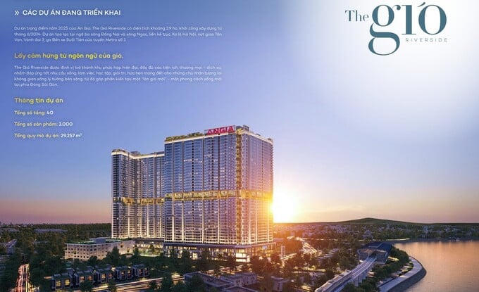 Dự án The Gió Riverside (2.905 căn hộ và 76 căn shophouse) dự kiến mang lại doanh thu 9.500 tỷ đồng và lợi nhuận 1.500 tỷ đồng sẽ được ghi nhận trên báo cáo tài chính đến giai đoạn bàn giao sản phẩm dự án. Nguồn tiền thu từ dự án sẽ được công ty sử dụng để tái đầu tư và phát triển các dự án tiếp theo.