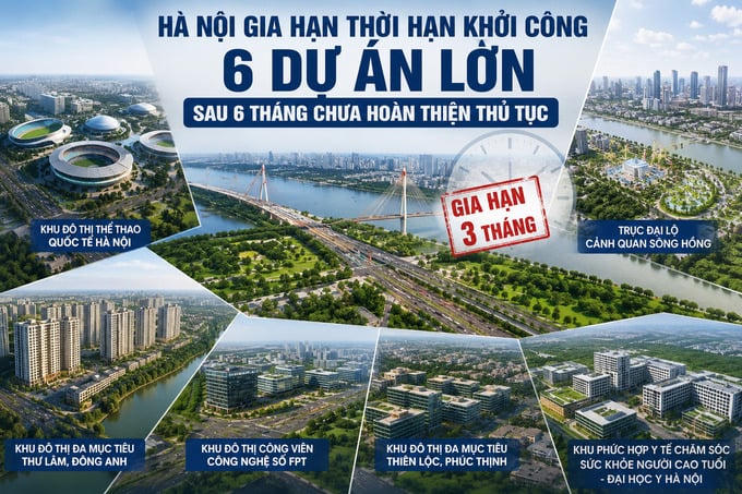 Dự án sông Hồng được gia hạn 3 tháng, Hà Nội yêu cầu làm rõ trách nhiệm.
