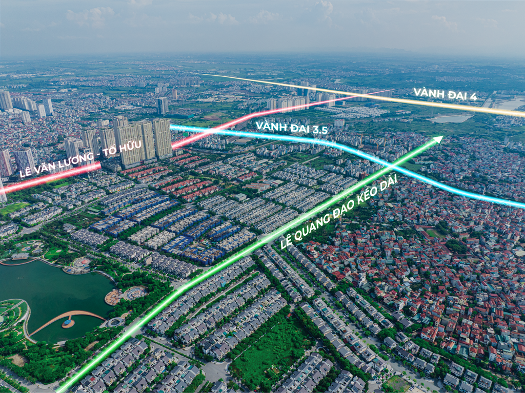 Trục Lê Quang Đạo kéo dài qua KĐT Dương Nội (Nguồn G.Empire Group)