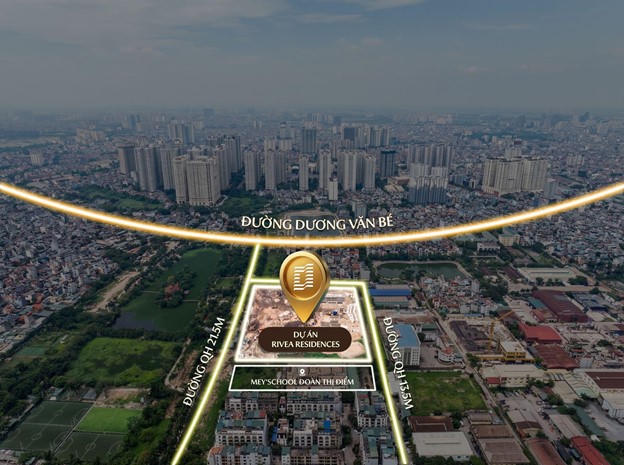 Rivea Residences đang triển khai đồng bộ các hạng mục dự án. (Ảnh: Grand M)