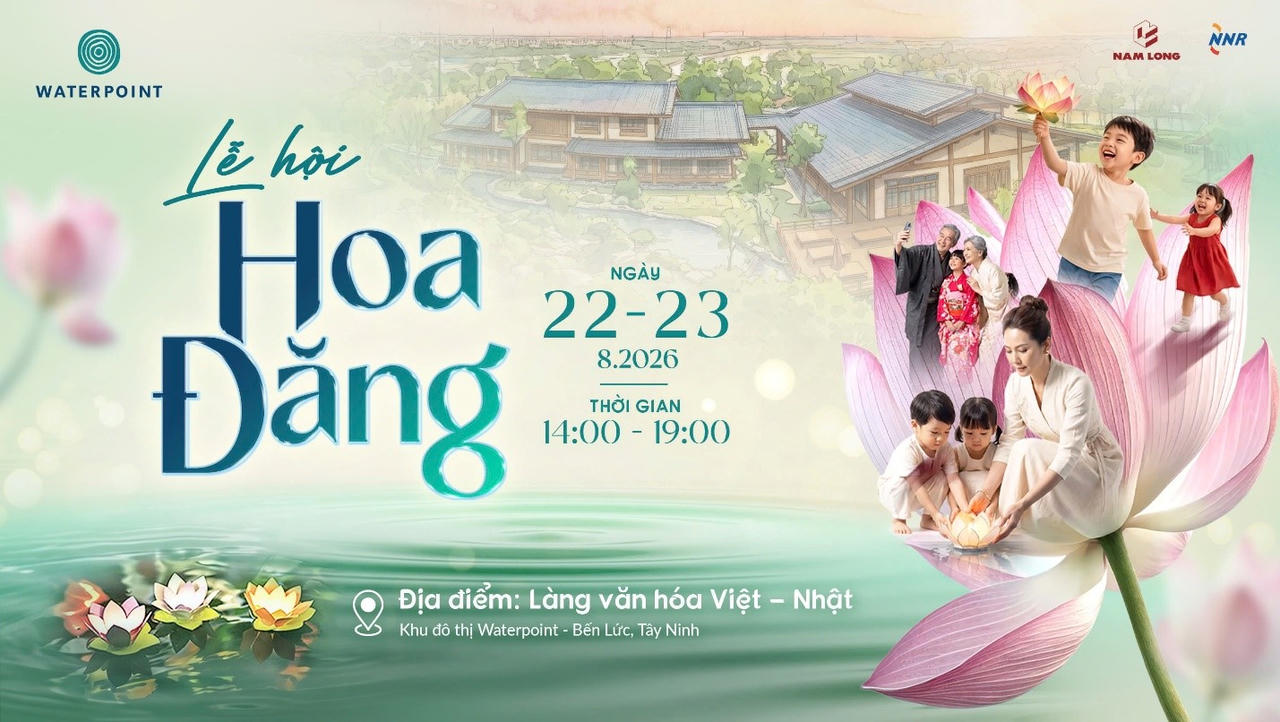Lễ hội Hoa Đăng tại Waterpoint là dịp để các gia đình dành thời gian bên nhau, sẻ chia và trao gử những nguyện ước giản dị.