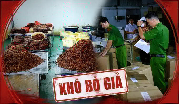 Giám đốc Trần Lê Foods bị bắt, lộ đường dây sản xuất 65 tấn khô bò giả.