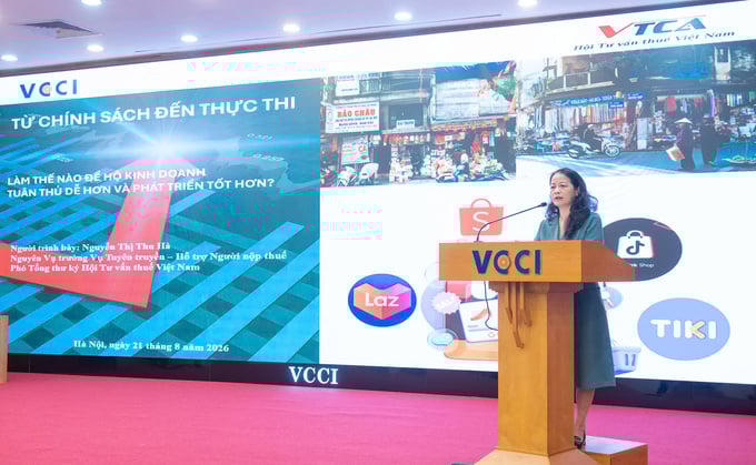 Bà Nguyễn Thị Thu Hà, Phó tổng Thư ký Hội Tư vấn Thuế Việt Nam.