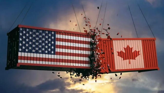 Mỹ tuyên bố áp thuế 50% với hàng hóa Canada. Ảnh: Shutterstock
