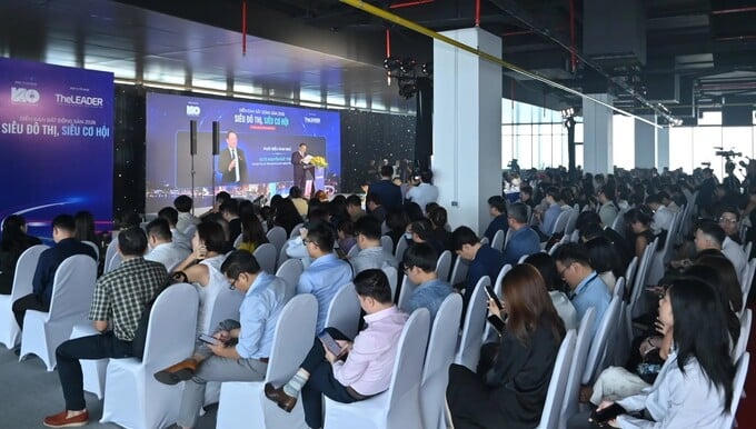 Toàn cảnh Diễn đàn Bất động sản 2026 với chủ đề “Siêu đô thị, siêu cơ hội”. Ảnh: BTC