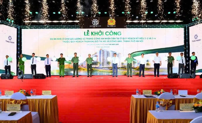 Khởi công khu đô thị nhà ở xã hội 2.800 căn cho lực lượng CAND tại Hà Nội.