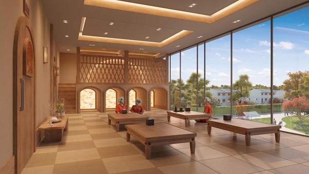 Cư dân tận hưởng phong cách sống "resort tại gia" với hệ thống tiện ích nội khu. Ảnh: Sun Property.