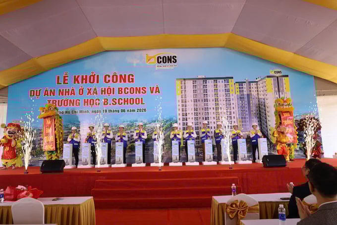 Tập đoàn Bcons khởi công dự án nhà ở xã hội tại Bcons City Life, phường Tân Uyên,mang đến hơn 800 căn hộ nhà ở xã hội cho người dân TP.HCM.