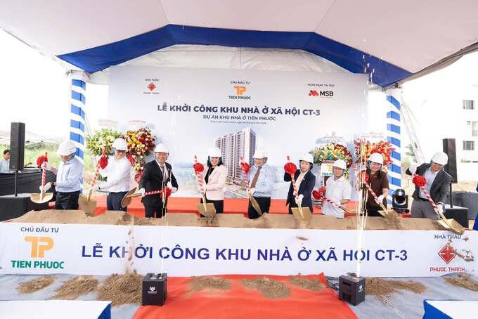 Khu nhà ở xã hội thế hệ mới CT-3 của Tiến Phước tại xã Bình Hưng là một trong 5 dự án nhà ở xã hộ vừa được TP.HCM tổ chức khởi công chào mừng Quốc khánh 2/9.