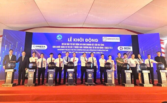 Khởi động dự án Đầu tư xây dựng và kinh doanh kết cấu hạ tầng khu chức năng tại Vị trí số 2 thuộc Khu thương mại tự do Đà Nẵng, tổng vốn đầu tư 1.568 tỷ đồng (ảnh K.H)