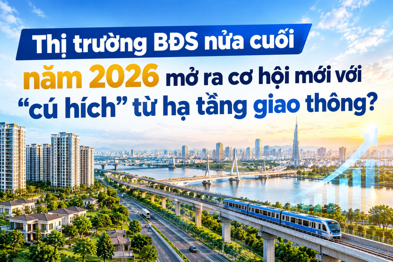 Thị trường BĐS nửa cuối năm 2026 mở ra cơ hội mới với “cú hích” từ hạ tầng giao thông