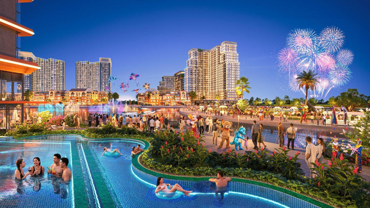 Vị trí liền kề Festival Island giúp The Elite đón đầu dòng khách từ trung tâm giải trí và kinh tế đêm.