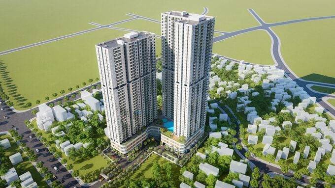 Phối cảnh Khu chung cư cao tầng tòa tháp Thiên Đường (Elysian Tower)