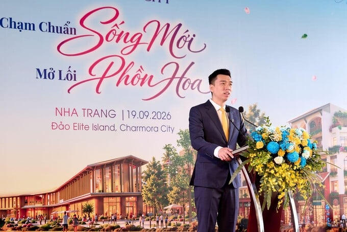 Đại diện chủ đầu tư Sun Property phát biểu tại sự kiện.