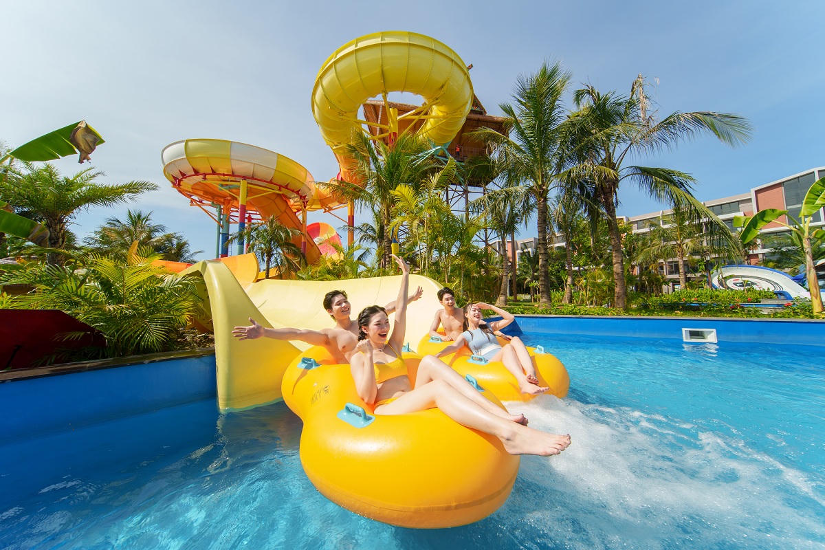 Hệ thống cảnh quan xanh, mặt nước và công viên mở rộng không gian nghỉ ngơi, vận động cho cư dân biệt thự Ocean City.
