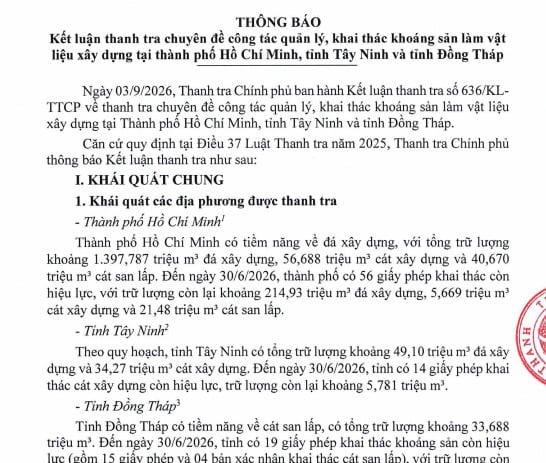 Xây dựng Bình Dương khai thác vượt phép, để ngoài sổ sách hơn 205.000 m³ đá.