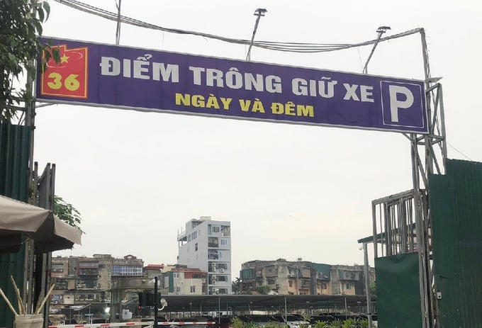 Số 6-8 Chùa Bộc hiện đang là bãi trông giữ xe.