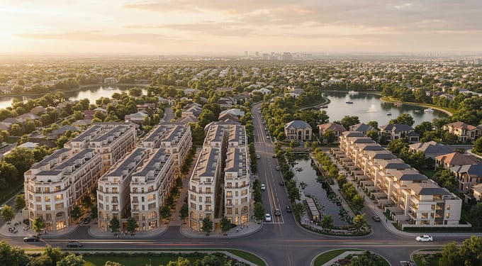 Phối cảnh Dự án đầu tư xây dựng Khu hỗn hợp nhà ở và công trình phụ trợ Minh Tâm