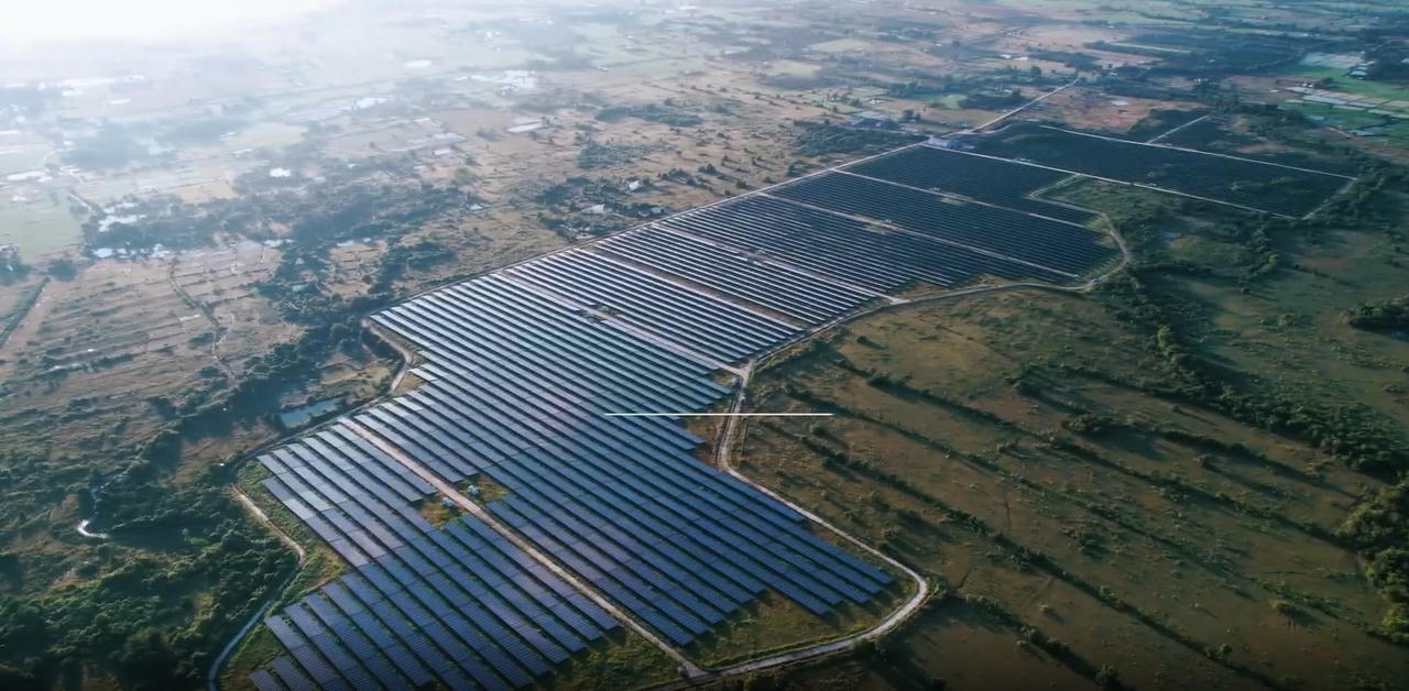 Nhà máy điện mặt trời Thuận Minh 2 công suất 50 MWp tại Lâm Đồng. Ảnh: Helio Energy.