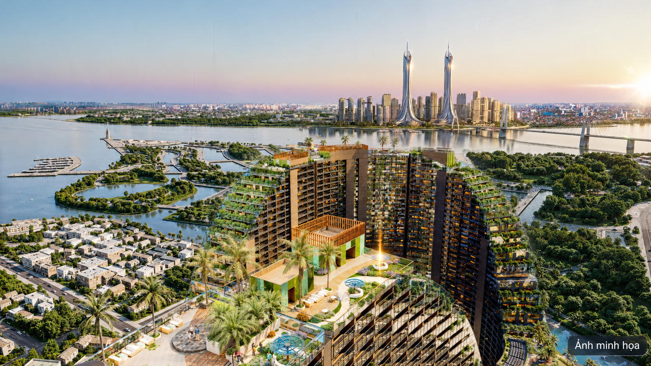 Sông nước trở thành một phần của đời sống cư dân Noble Crystal Riverside