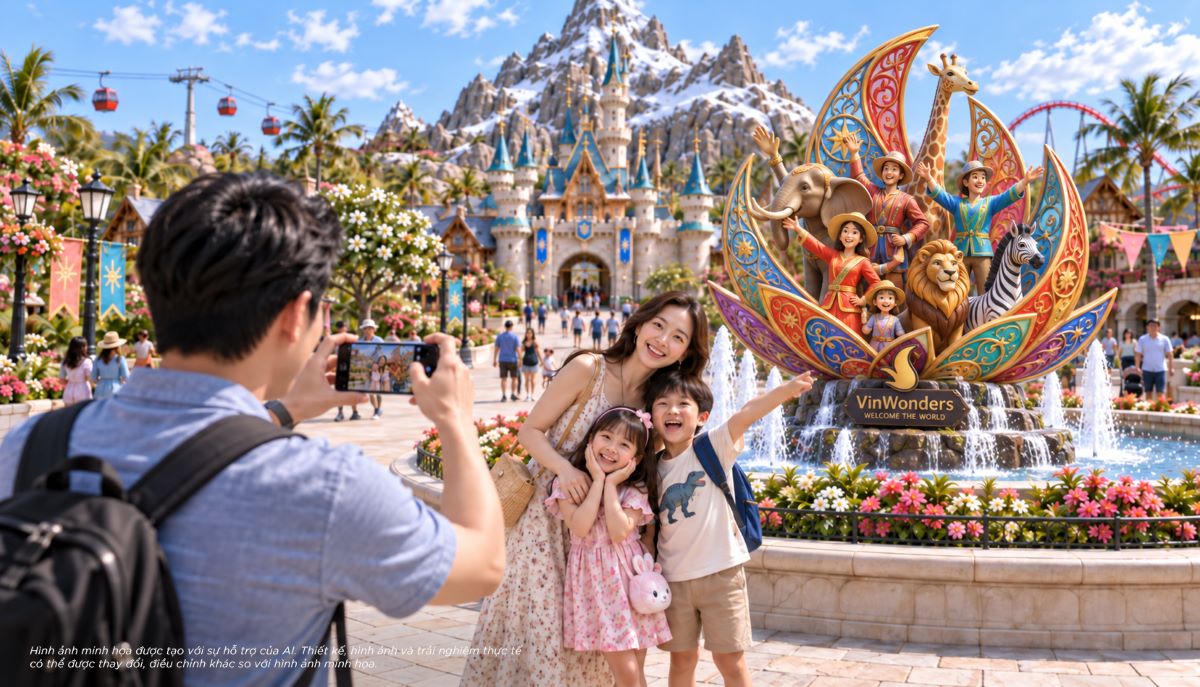 VinWonders và hệ thống lưu trú tạo thêm lý do để du khách kéo dài kỳ nghỉ, mở rộng nhu cầu ăn uống, mua sắm và dịch vụ tại Vịnh Tiên.