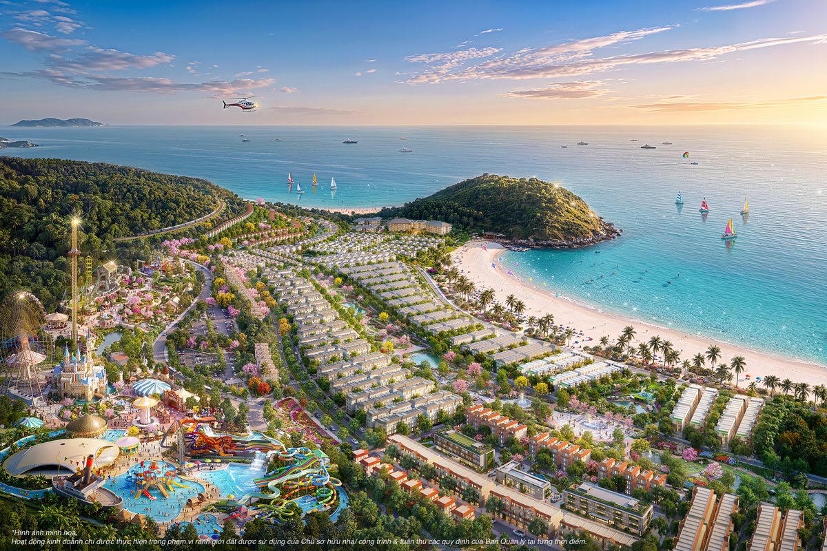 Nhà ở và các không gian trải nghiệm, vui chơi giải trí được quy hoạch trong cùng khu Đảo Ngọc.