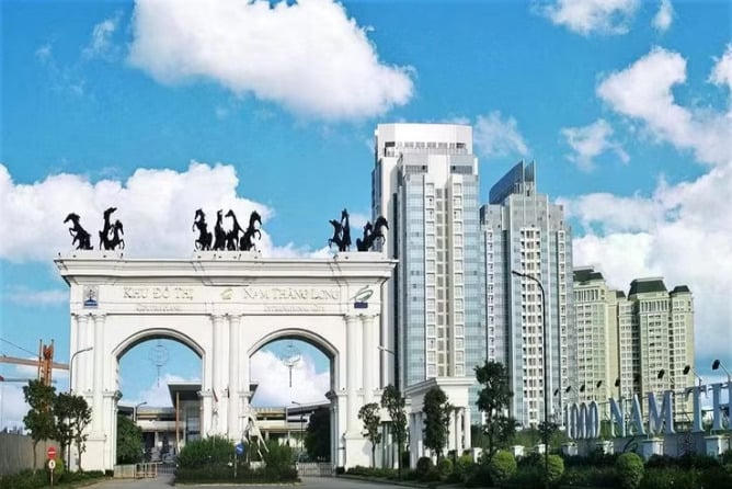 Căn biệt thự trong Khu đô thị Nam Thăng Long được ngân hàng rao bán đến lần thứ 5.