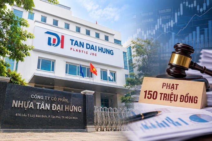 Nhựa Tân Đại Hưng bị phạt 150 triệu đồng vì công bố sai lệch lợi nhuận 4 tỷ đồng (Ảnh minh họa).