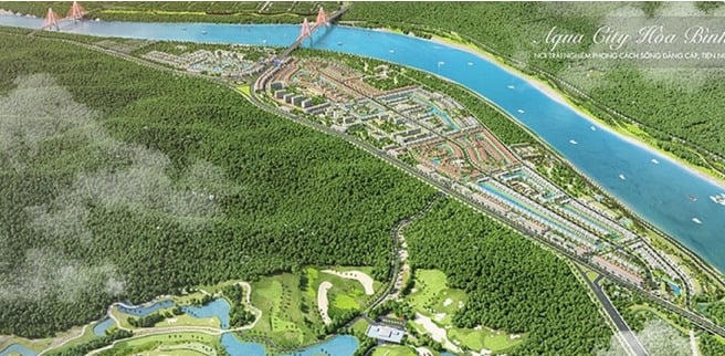 Phối cảnh dự án Aqua City Hòa Bình.