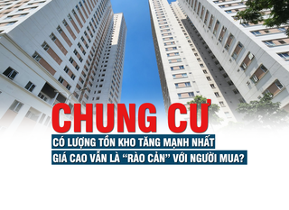 Chung cư có lượng tồn kho tăng mạnh nhất, giá cao vẫn là “rào cản” với người mua