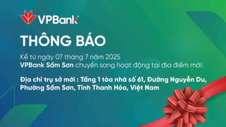 VPBank Sầm Sơn hoạt động tại địa điểm mới