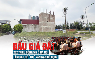 Thấy gì từ phiên đấu giá đất 262 triệu đồng/m2 ở Hà Nội, làm sao để “trị” vấn nạn bỏ cọc?