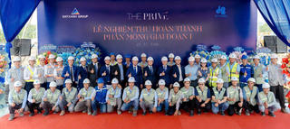 Dự án The Privé nghiệm thu hoàn thành phần móng giai đoạn 1