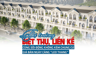 Thị trường biệt thự, liền kề cũng sôi động không kém chung cư, giá bán ngày càng leo thang?