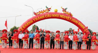Bắc Giang tổ chức lễ khánh thành cầu Như Nguyệt giai đoạn 2
