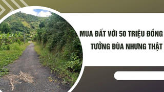 Mua đất với 50 triệu đồng, tưởng đùa nhưng thật