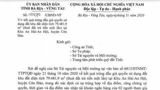 Bà Rịa-Vũng Tàu: Thẩm tra lại đấu giá đất vàng Côn Đảo