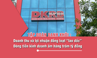 Tập đoàn Danh Khôi: Doanh thu và lợi nhuận đồng loạt “lao dốc”, dòng tiền kinh doanh âm hàng trăm tỷ đồng