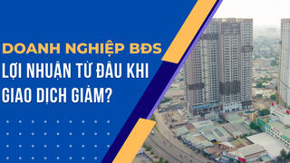 Doanh nghiệp bất động sản lợi nhuận từ đâu khi giao dịch giảm?