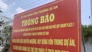 Bảng cảnh báo “Dự án Charp Diamon chưa đủ điều kiện chuyển nhượng” biến mất