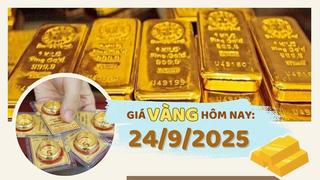 Giá vàng hôm nay 24/9: Tăng mạnh, SJC chạm mốc 135 triệu đồng/lượng