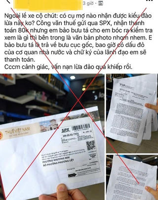 Mạo danh cơ quan Thuế, gửi phong bì giả để trục lợi